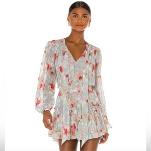 Floral dressy blouse sheer - NEW with tags